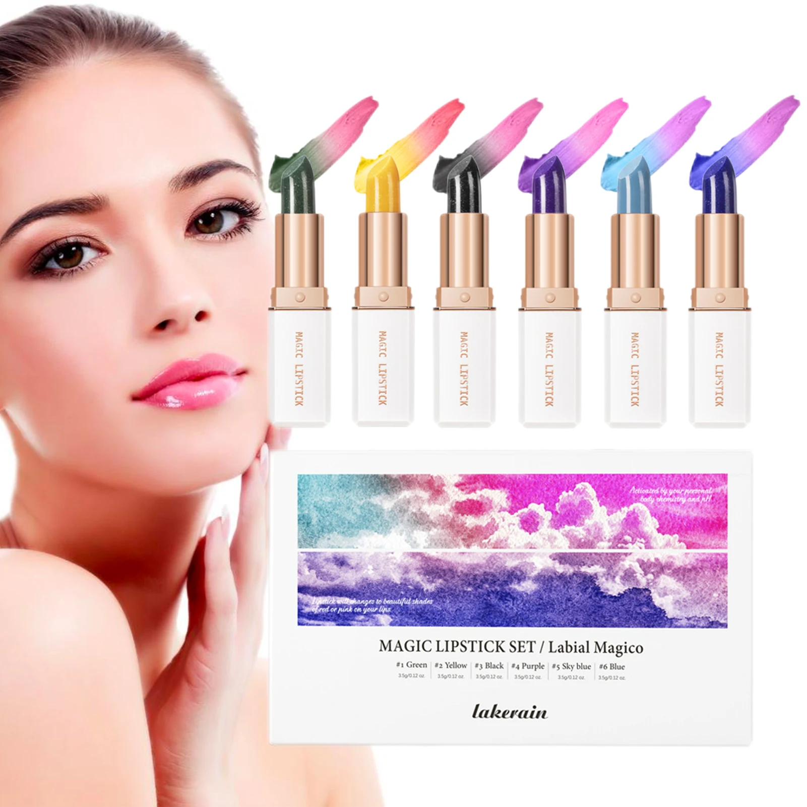 

Color Changing Lipstick Color Changing Lip Balm Keep Hydrated Magic Lipstick Lip Gloss Lightweight Texture Long-lasting