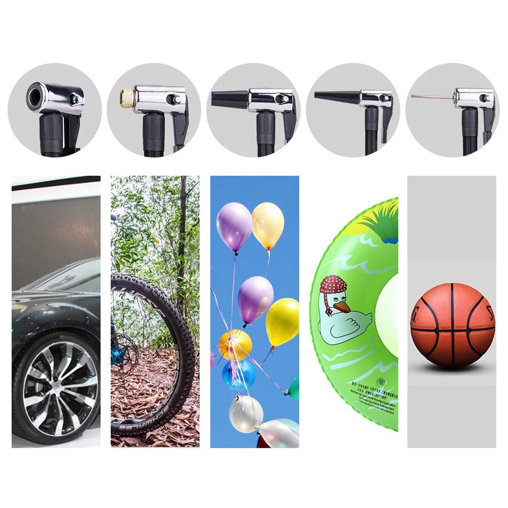 

Universal Digital Display Car Tire Pump Motorcycle Bike Cordless Inflator Button Operation Inflating Too Air Compressor White