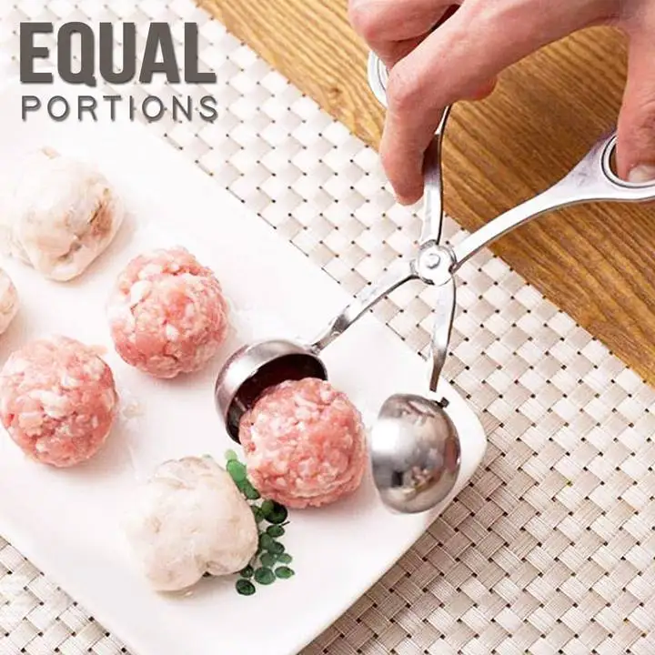 

Non-Stick Meatball Maker Mold Kitchen Utensil Spoon Stainless Steel Stuffed Meatball Clip DIY Meat Rice Ball Maker Cooking Tools
