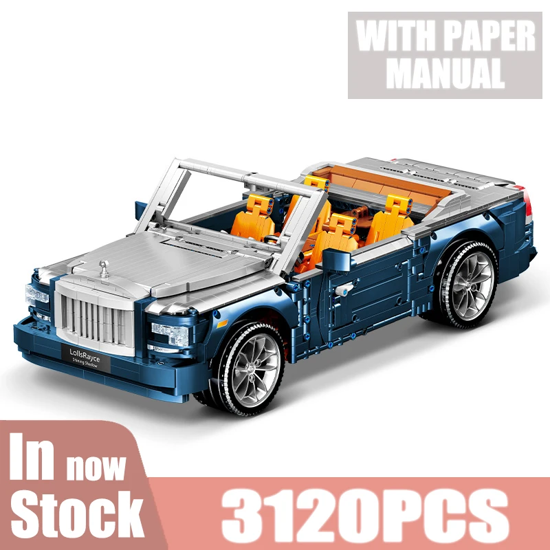 

Super Racing Sports Car Model Building Blocks Remote Control RC City Limousine Vehicle Oversized MOC Bricks Boyfriend Kids Gifts
