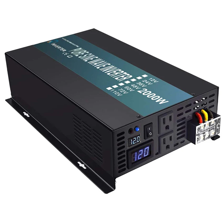 

WZRELB 12v Car Inverter China Inverters Solar Power System Home 2000w 2kw Pure Sine Wave Inverter