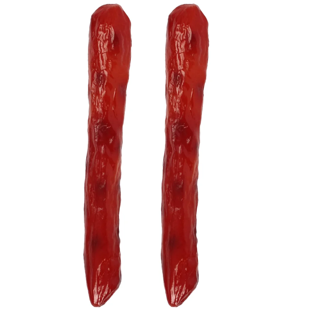 

2Pcs Simulation Sausage Decorative Food Model Fake Food Photography Props