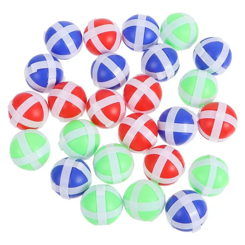 

30Pcs Sticky Balls Children Dart Sticky Balls Plastic Dart Balls Sticky Interactive Balls for Dart Game (Random Color)