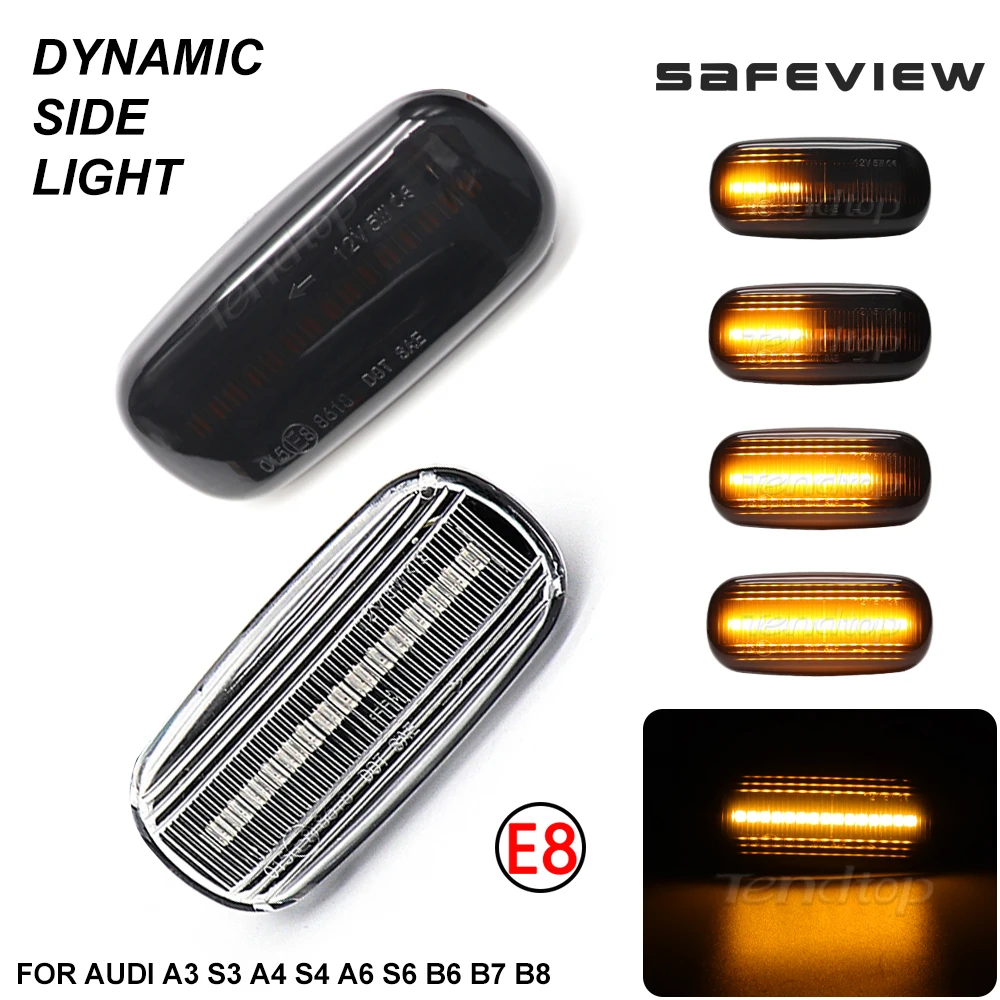 

Светодиодные динамические боковые габаритные огни для Audi A3 S3 8P A4 S4 RS4 B6 B7 B8 A6 S6 RS6 C5 C7