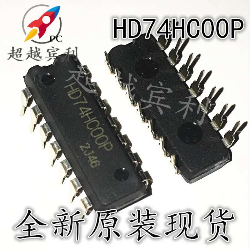 10 шт./партия HD74HC00P IC DIP-14