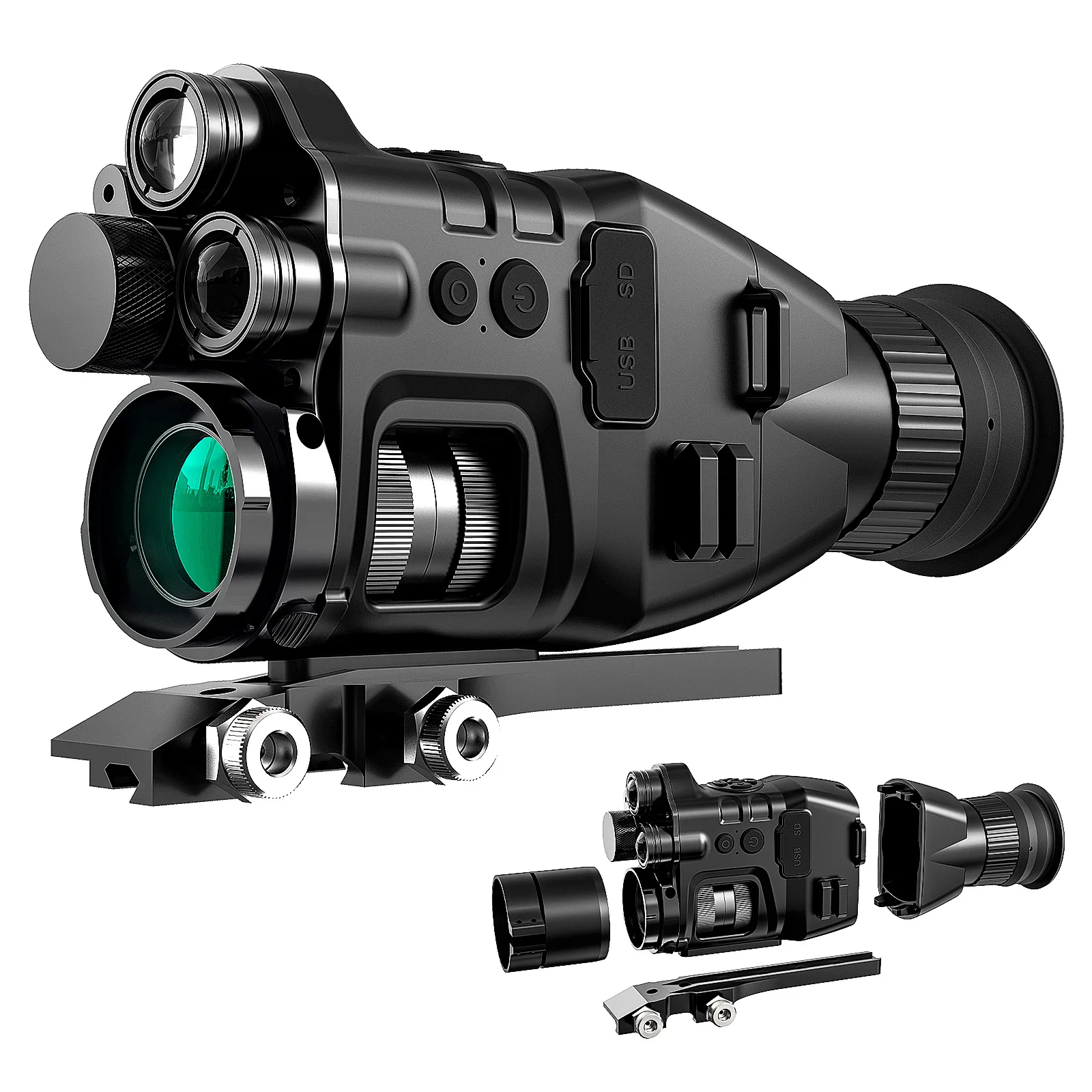 

night vision monocular digital scope dual infrared light crosshair cy789 day&night HD1080Night Hunting Scope