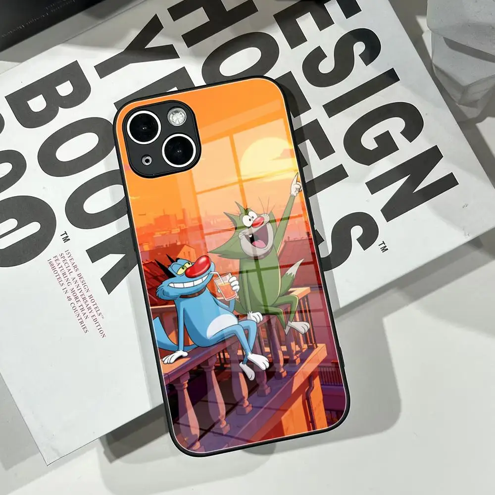 Фото Чехол для телефона Cat Oggy and the Cockroaches-s для iPhone 17 16 15 14 13 12 11 Mini Pro Max Plus, прозрачный №2