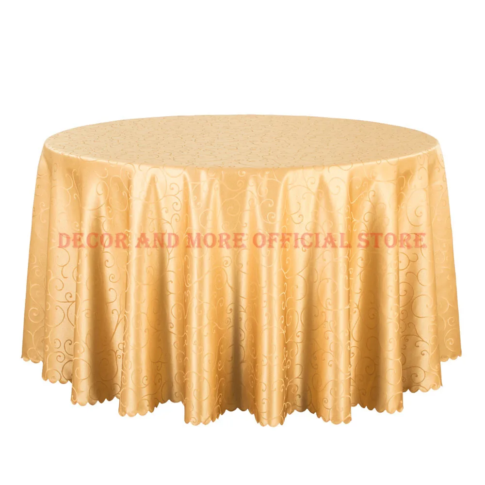 Декор поли-жаккардовые скатерти круглые свадебные гостиничные обеденный