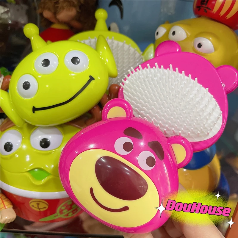 

Cartoon Allien Stawberry Bear Lovely Hair Comb Super Comfortable Kawaii Portable Hair Massage Accessories Kids Gift Beauty Tool
