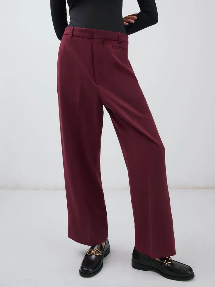 

Женские брюки модная одежда для женщин 2023, рабочая одежда для офисных леди, элегантные брюки с высокой талией, прямые брюки полной длины