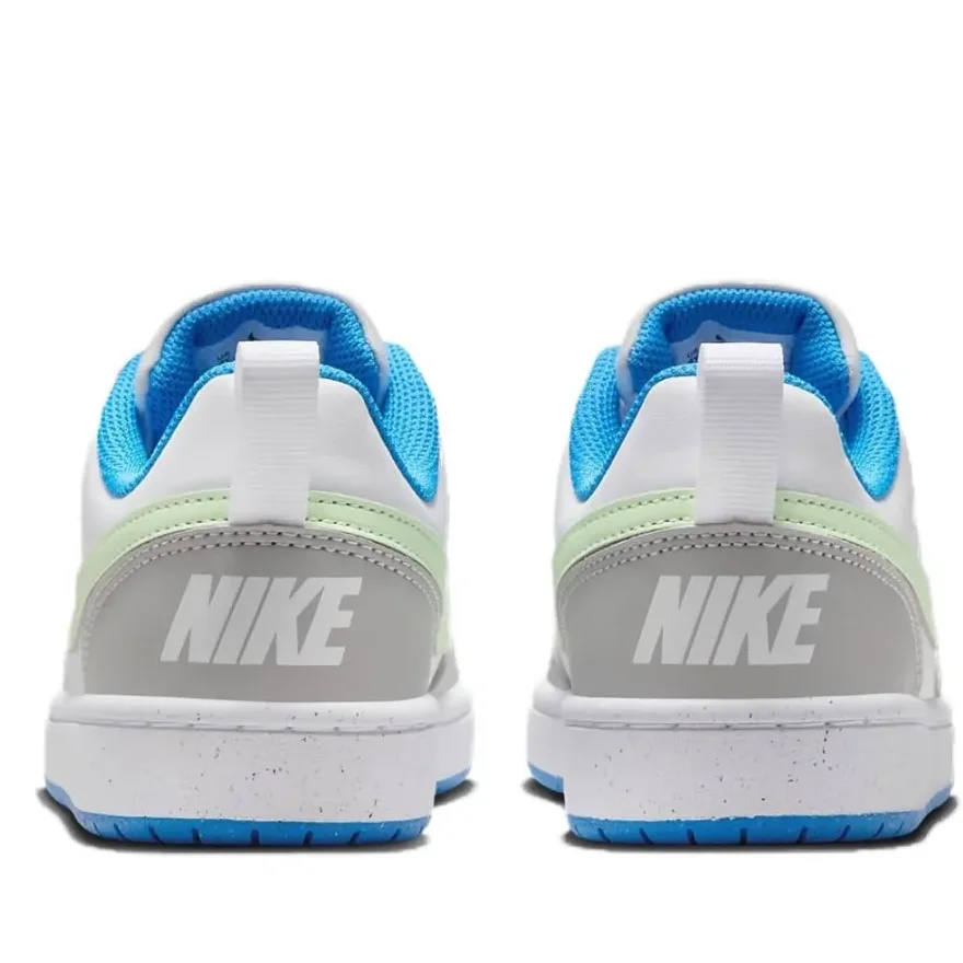 Детские низкие кроссовки Nike Court Borough Plaid Sports Mint Cool Grey для подростков