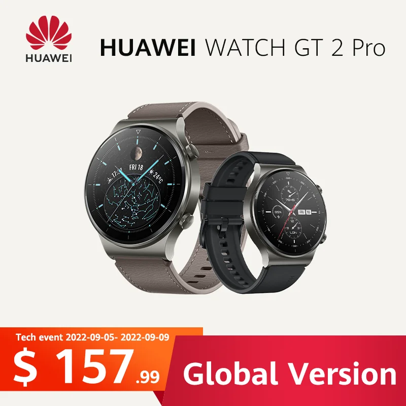 

Оригинальные умные часы HUAWEI Watch GT 2 pro, время автономной работы 14 дней, Беспроводная зарядка GPS GT2 PRO