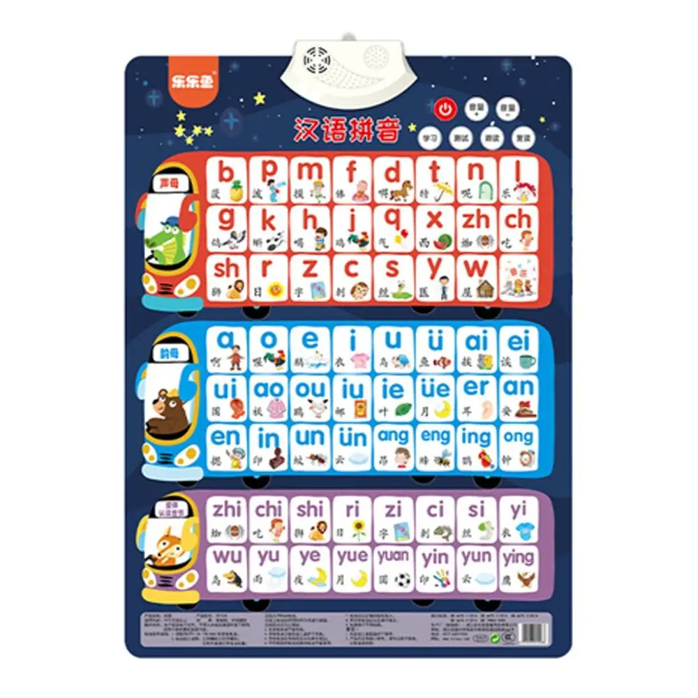 

Alphabet Chinese Character Kids Gifts Audio Wall Chart Audio Book Early Education Toy Cognitive Enlightenment Chart