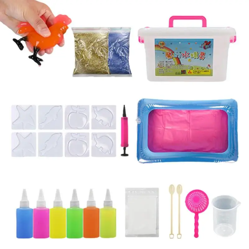 

Water Elf Kit Creative 3D Magic Gels Water Animal Beads Set DIY Handmade Sea Life Creature Toys For Kids Birthday Gift Party