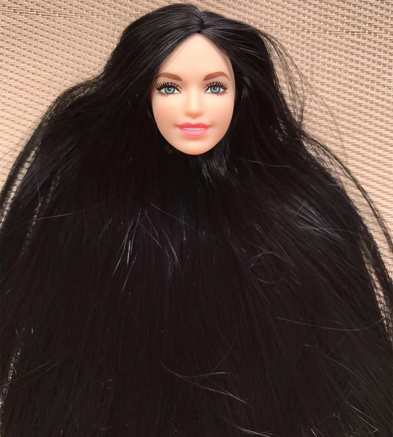 Оригинальные кукольные головки с длинными мягкими волосами голова 70-60-й леди