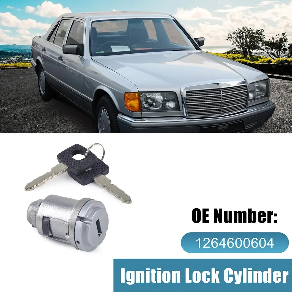 

Car Ignition Lock Cylinder Switch Key Kit Replacement Parts Compatible For W124 C124 1264600604