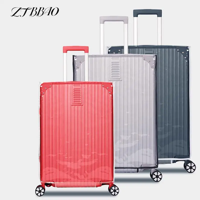 1PCS PVC Luggage Cover Suitcase Dustproof Trolley Case Wear-resistant Rolling Anti-scratch Luggage Protector Cover