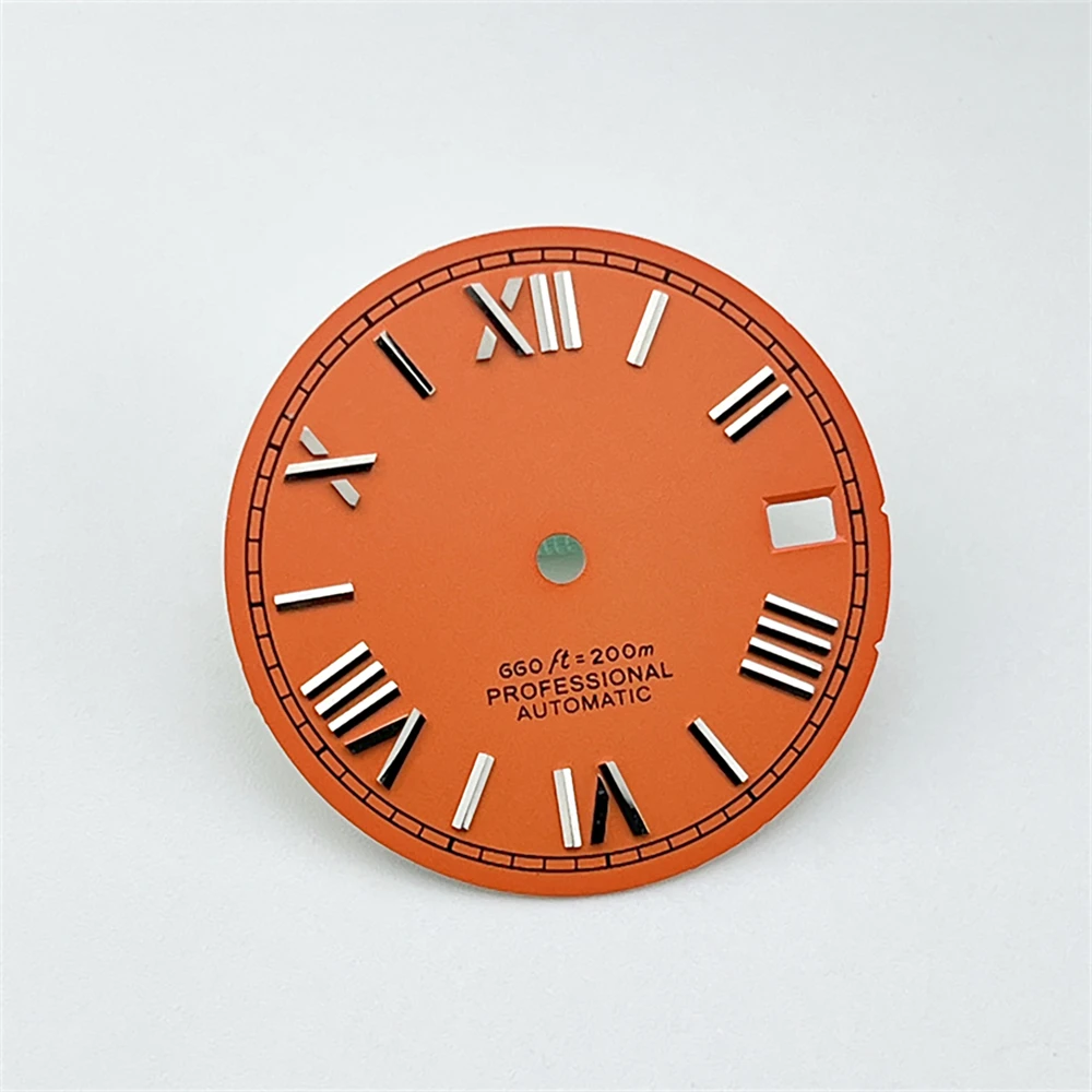 Циферблат Sunray-образный с римскими цифрами и окошком даты для часов NH35A/ 4R35