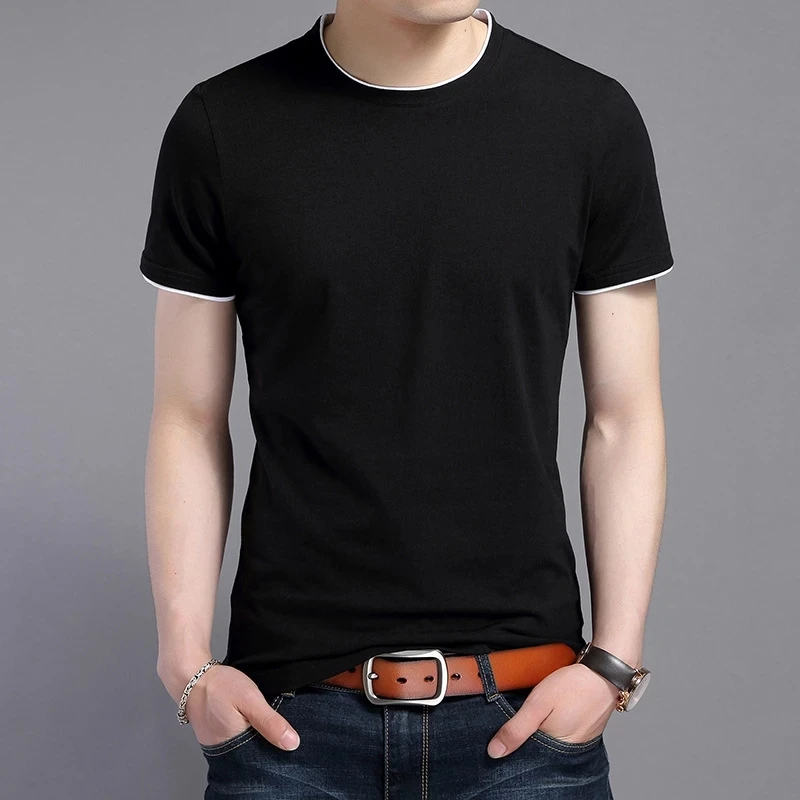 

2022 cotton men's short sleeved T-shirt