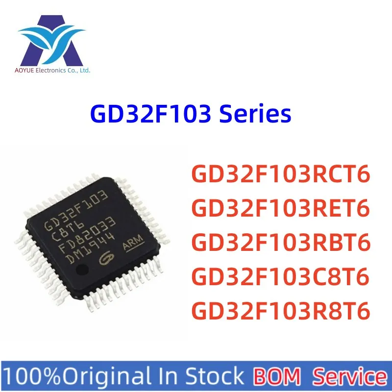 

10pcs/lot GD32F103RCT6 RCT6 GD32F103RET6 RET6 GD32F103RBT6 RBT6 GD32F103C8T6 C8T6 GD32F103R8T6 R8 One Stop BOM Service