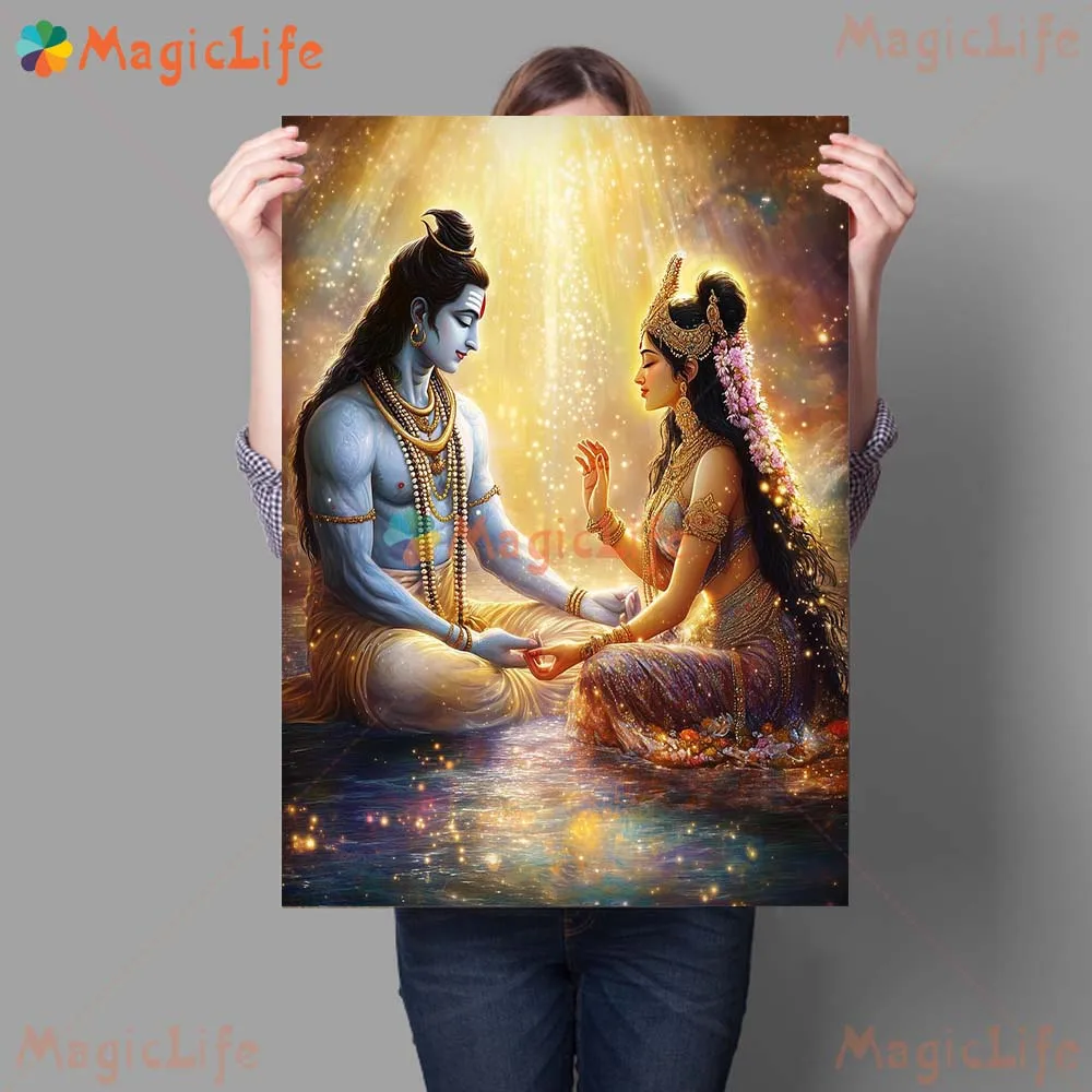 

Художественные постеры на холсте Shiva Parvati