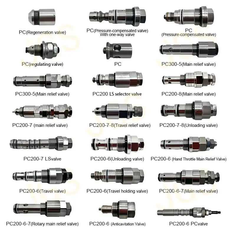 Фото Запчасти для экскаваторов Liugong 908, Lovol 80, Sanyi 75, Takeuchi 175, Yuchai 85: Роторный переливной клапан, главный клапан №4