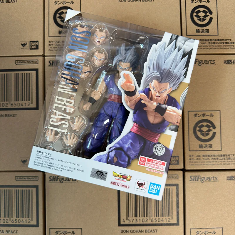 Bandai Original S.H.Figuarts SHF Dragon Ball Super HERO SON GOHAN BEAST Anime Action Figure Finished Model Kit Toy Gift for Kid