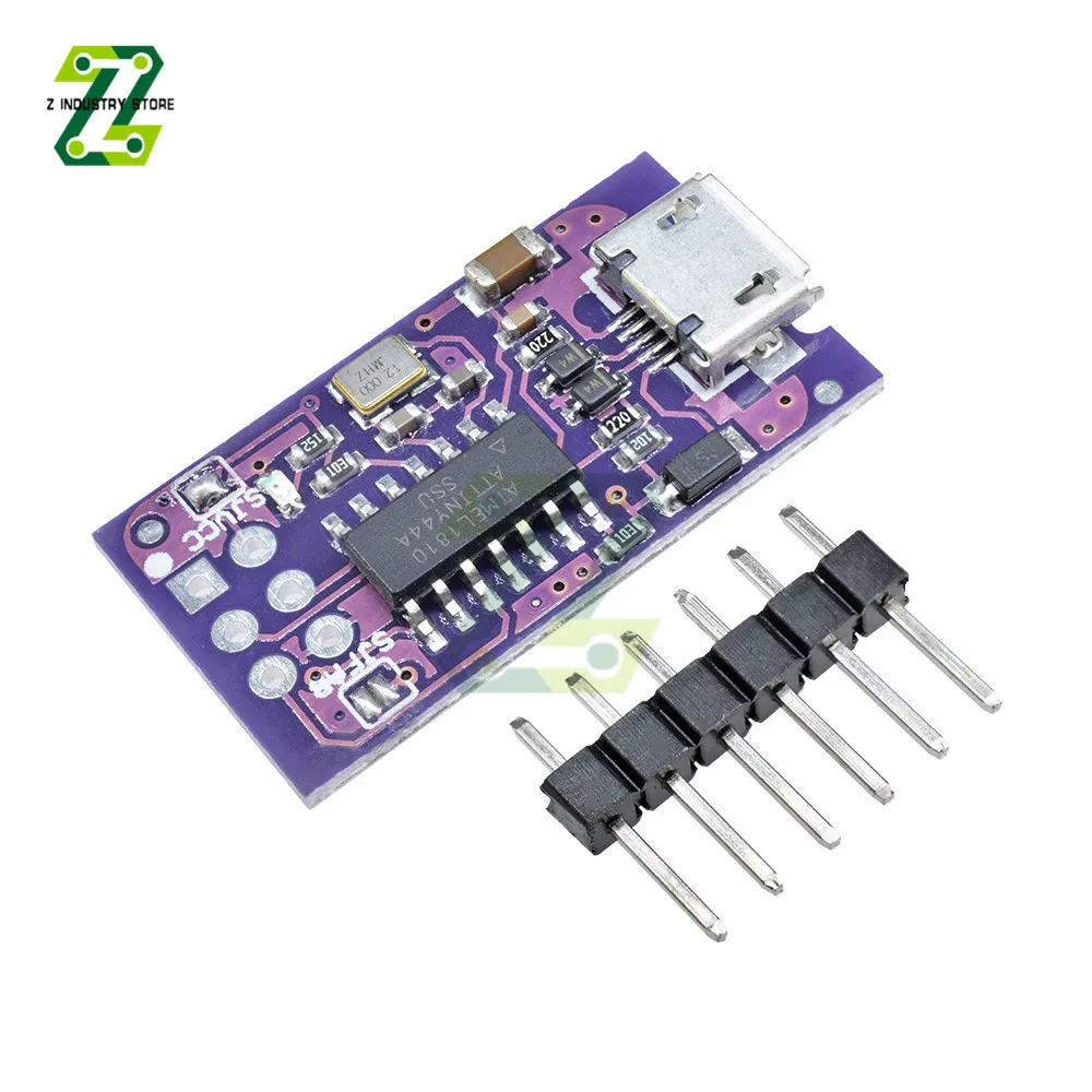 

Micro USB ATtiny44 Programmer Module For IDE Bootloader ISP Microcontroller 5V