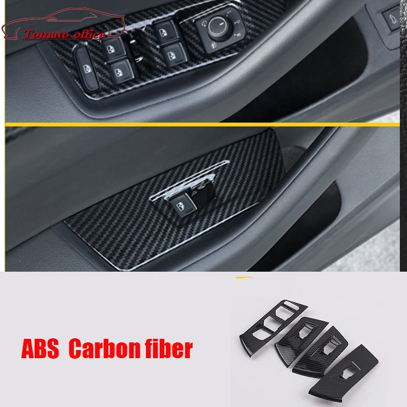 

For Volkswagen VW Passat B8 Arteon CC ABS Car Door Window glass Lift Control Switch Panel Cover trims Auto Styling Accessories