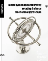 metal gyroscope anti gravity rotating balance mechanical gyroscope teaching tool edc decompression toy