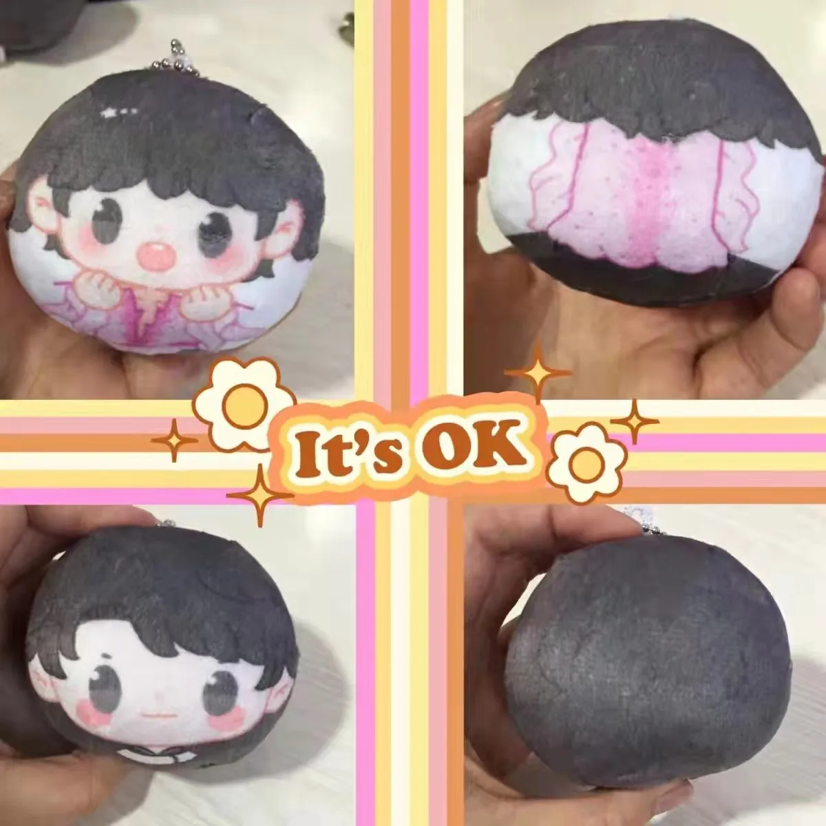 

Японская звезда аниме Ханью юзуру онмиоцзи, милая мультяшная плюшевая кукла 8 см, плюшевая игрушка-данго, школьная сумка, подвеска, брелок, р...