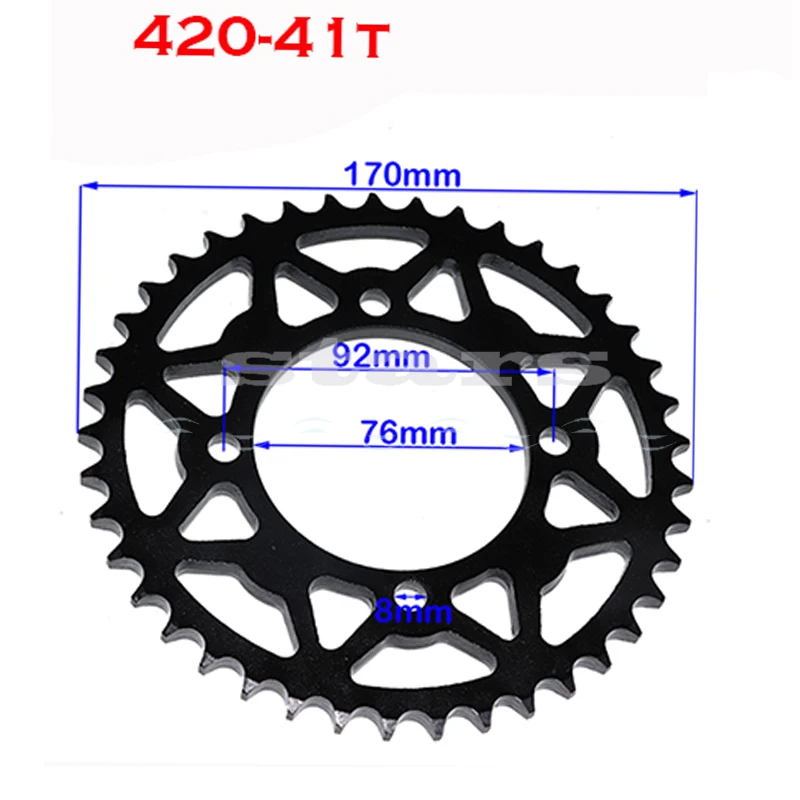 

76mm 420/428 - 41T Rear Chain Sprocket Gear Wheel Plate for 110cc-160cc YCF SDG Thumpstar Atv Quads Stomp Pit Dirt Bike Parts