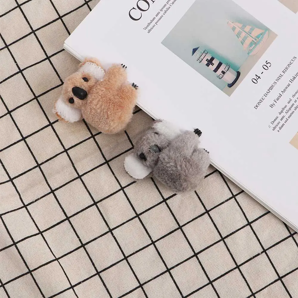 Дикие милые мультяшные женские животные плюшевые заколки для волос с