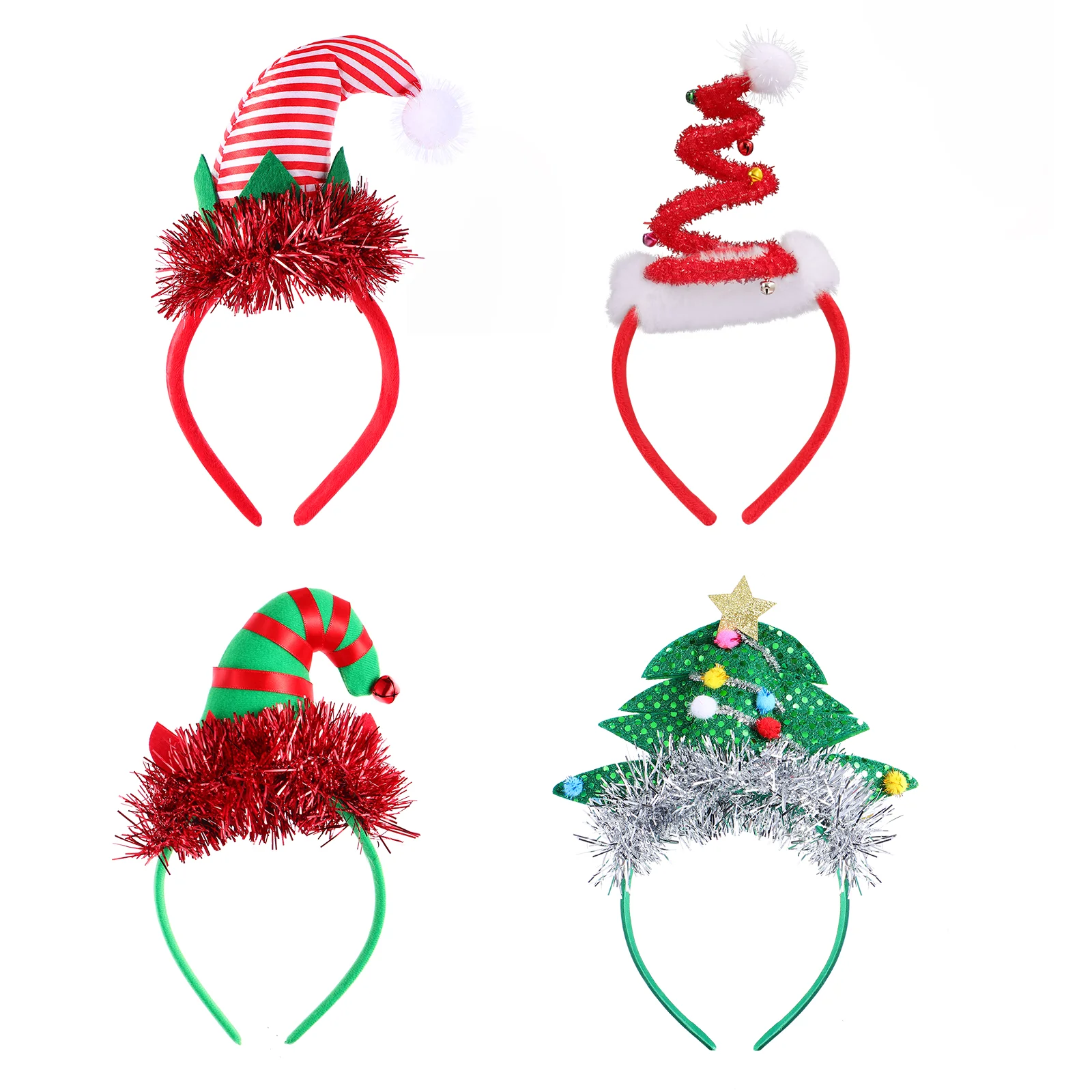 

4pcs Charming Lovely Fashion Hair Accessories Xmas Headwears for Kids Toddlers