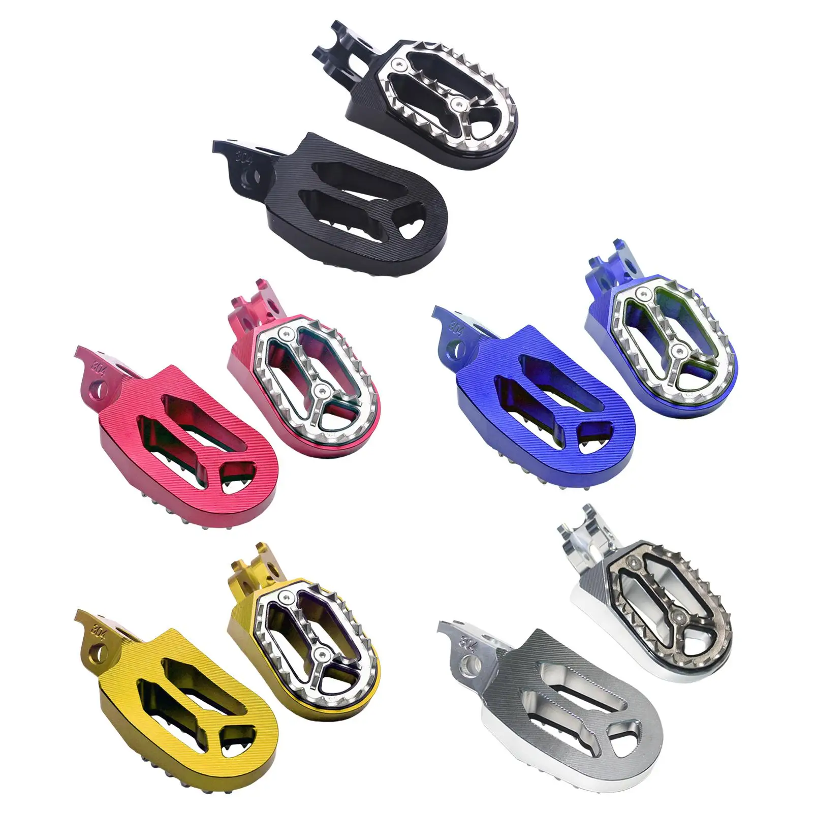 

1 Pair Motorcycle Pedal Pedal Replacement Accessory Aluminum Alloy Widen Safety Motorcycle Foot Pegs for Crf250L Crf300L