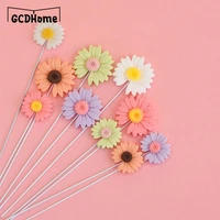 5pc resin daisy cake topper multi size paper flower toppers for girl birthday party cake decorations wedding cake decoration