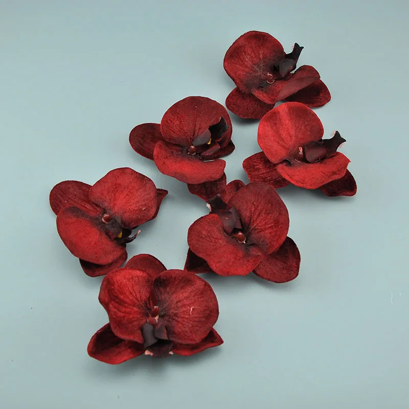 Женская заколка для волос с орхидеей разноцветная заколка-цветок из ткани