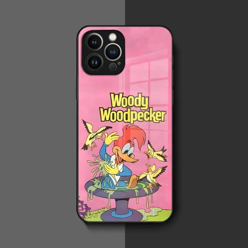 Роскошный чехол Woodpecker для телефона Iphone 14 12 11 13 Pro Max Mini X 8 Xr Xs 7 Puls 6 из стекла