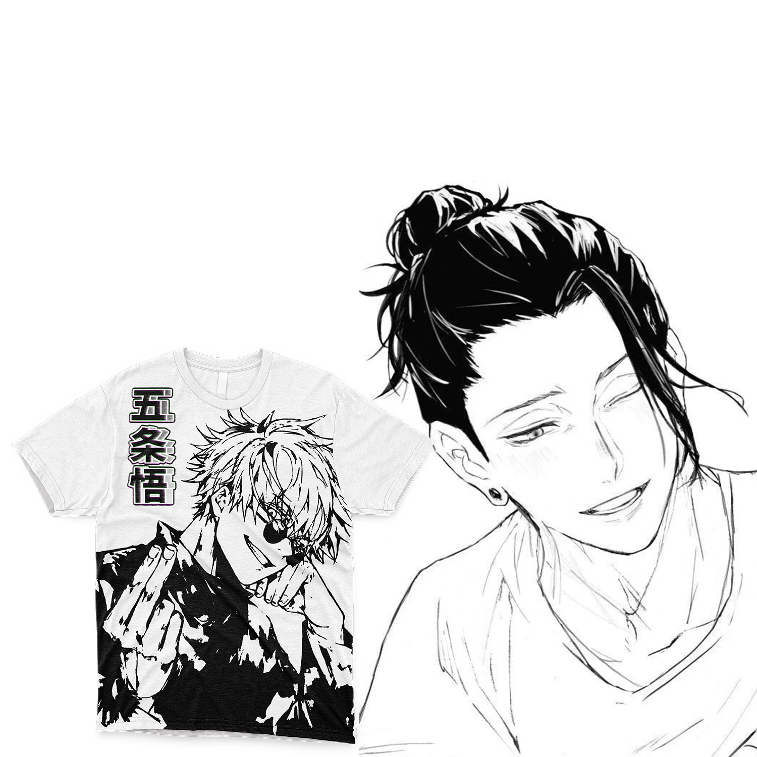 Футболка мужская с японским аниме повседневный спортивный топ японская