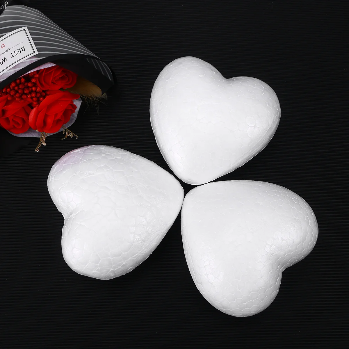 

Foam Heart Styrofoam Hearts Craft Crafts Shapes Polystyrene Diy Shaped Wreath White Valentines Shape Wedding Day Ornament Inch