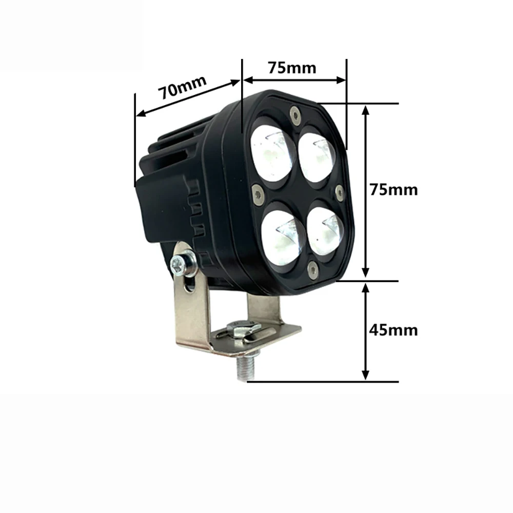 Светодиодная фара рабочего освещения с объективом 8D 3 дюйма янтарная