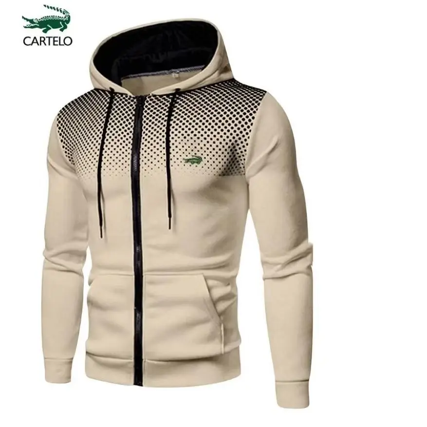 

Мужской кардиган с вышивкой на молнии, стильная повседневная толстовка на молнии, весенне-осенняя толстовка, повседневная одежда для фитнеса, спортивная одежда