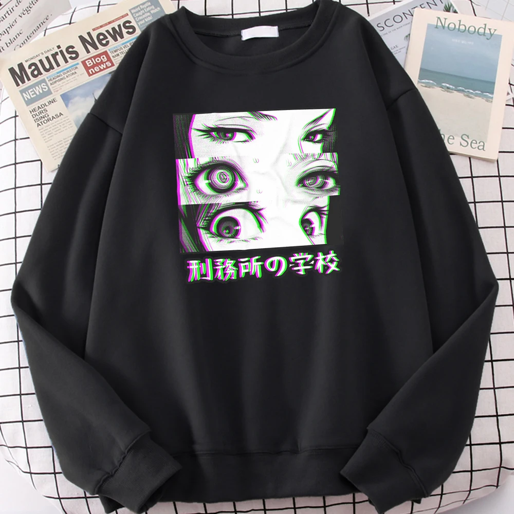 

Худи мужское с принтом из японского аниме «грустные глаза»