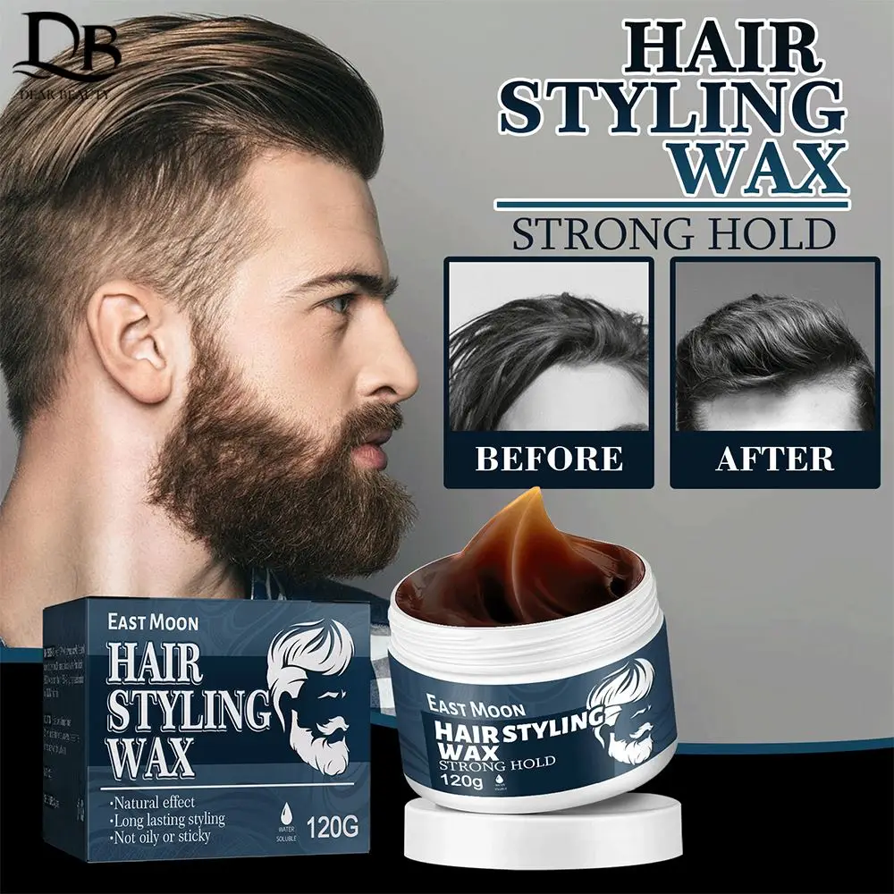 

Men's Hair Wax Hair 120g Hair Styling Clay Gel Fluffy Moisturizing Matte Finished Strong Molding Cream Long Lasting Holding Hair