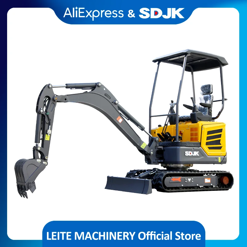 Wholesale Multifunctional Mini Excavator 2Ton Crawler Household Mini Excavator Machine 2000KG Chinese 1.8T Small Digger For Sale