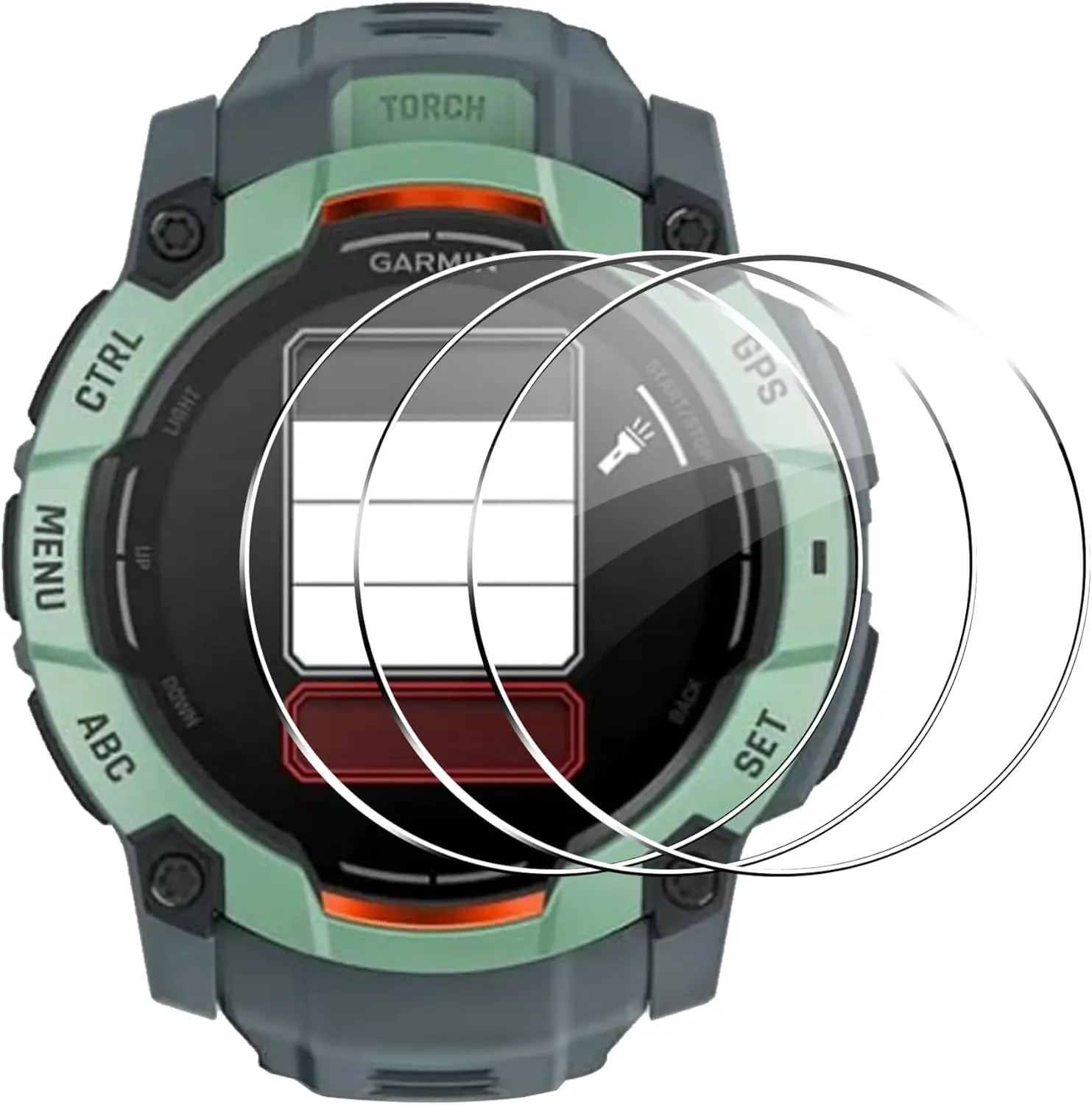 369 шт. для Garmin Instinct 3 Solar AMOLED 45 мм 50 мм 9H 2.5D пленка из закаленного стекла для умных часов закаленное стекло Защитная пленка для экрана (art.: 3920cca0105bf) - 3920cca0105bf