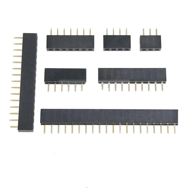 

10PCS 1X/2/3/4/5/6/8/10/40 PIN Single Row Straight FEMALE PIN HEADER 2.0MM 2MM PITCH Strip Connector Socket 3p/4p/6p/8p/20p/40p