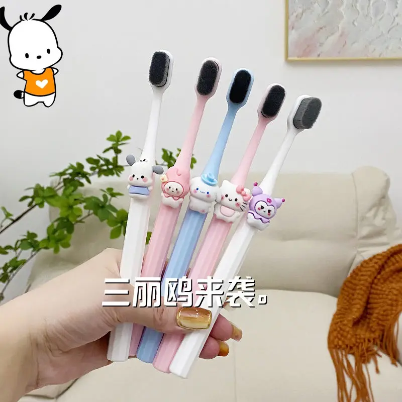 

Мягкая зубная щетка для влюбленных Kawaii Sanrio Hellokitty Pachacco Kuromi