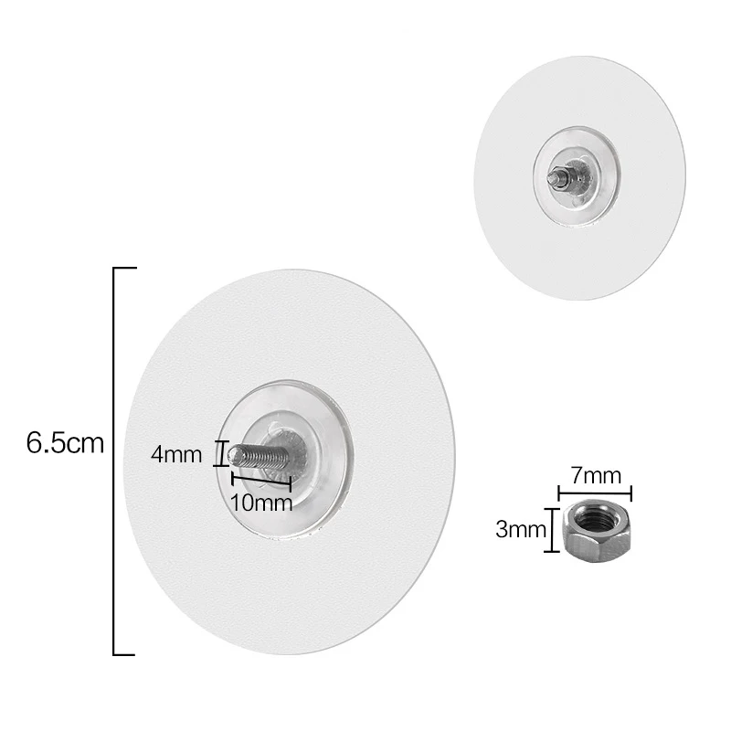 

Прозрачные липкие крючки BOUSSAC 4 шт.