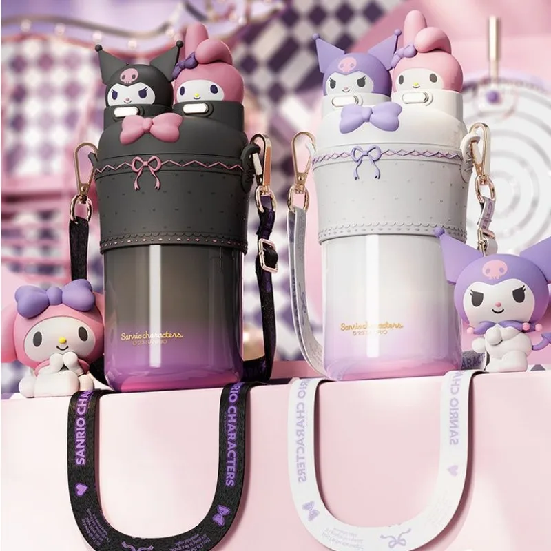 

Kawaii Sanrio My Melody Kuromi Water Cup Thermos Cup 316 Stainless Steel 550ml Children's Thermos Cup Outdoor Portable Water Cup